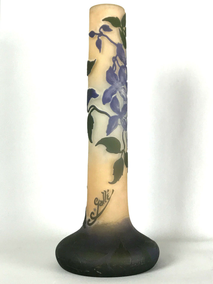エミールガレ(GALLE)　クレマチスの花の花瓶　1920年