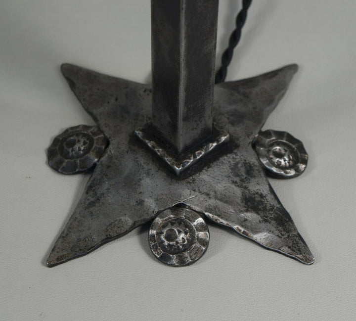 ヴァスール＆シュナイダー兄弟　フランス製アールデコランプ　錬鉄製　1925年　1930年