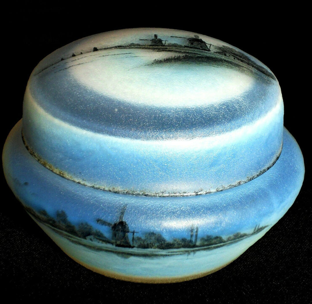 Belle boite Daum, decor hollandais, parfaite, era 1890-1896 galle vase