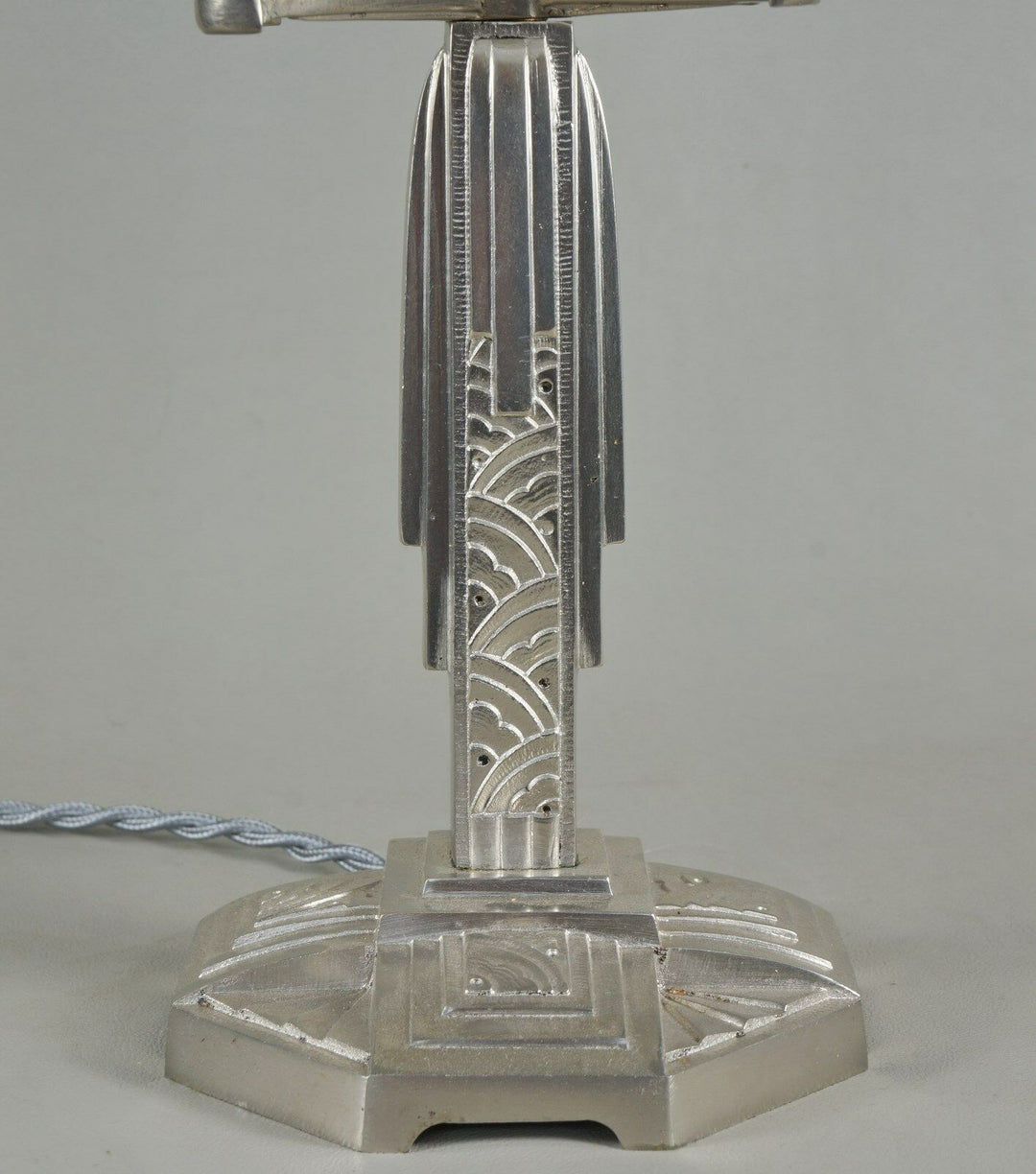 MAYNADIER & SCHNEIDER : FRENCH 1930 ART DECO LAMP .... lampe bronze muller era