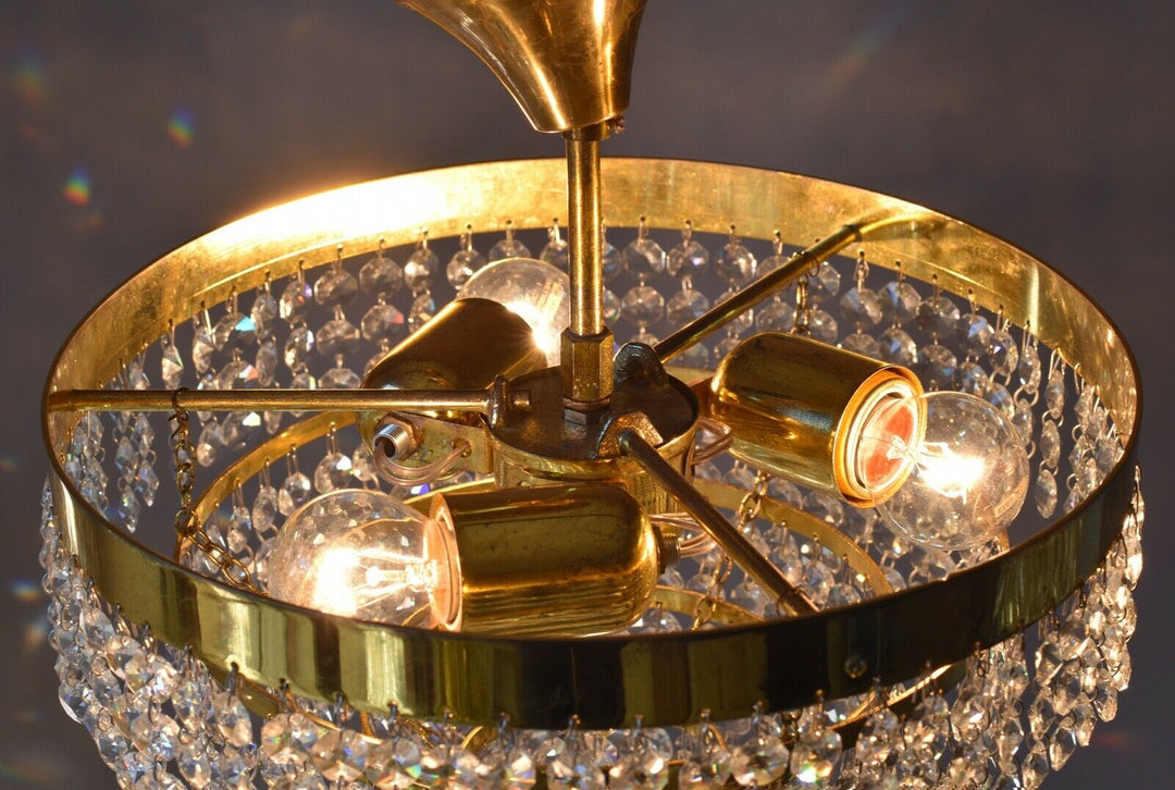 Flush Crystal Chandelier, Antique Hallway Vintage HomeLiving Kitchen lighting