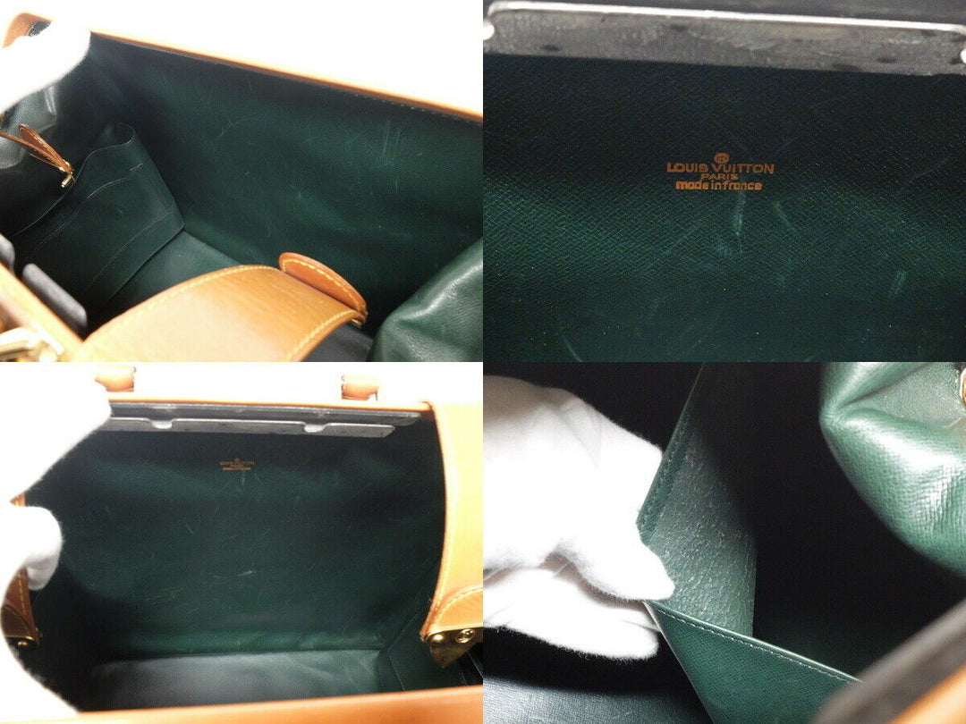 AUTH LOUIS VUITTON SPO Doctor Bag Travel Case Hand Bag Caramel Nomade