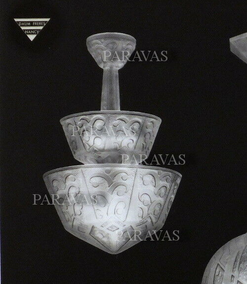 ドーム兄弟　アールデコ調　シャンデリア　1925年製