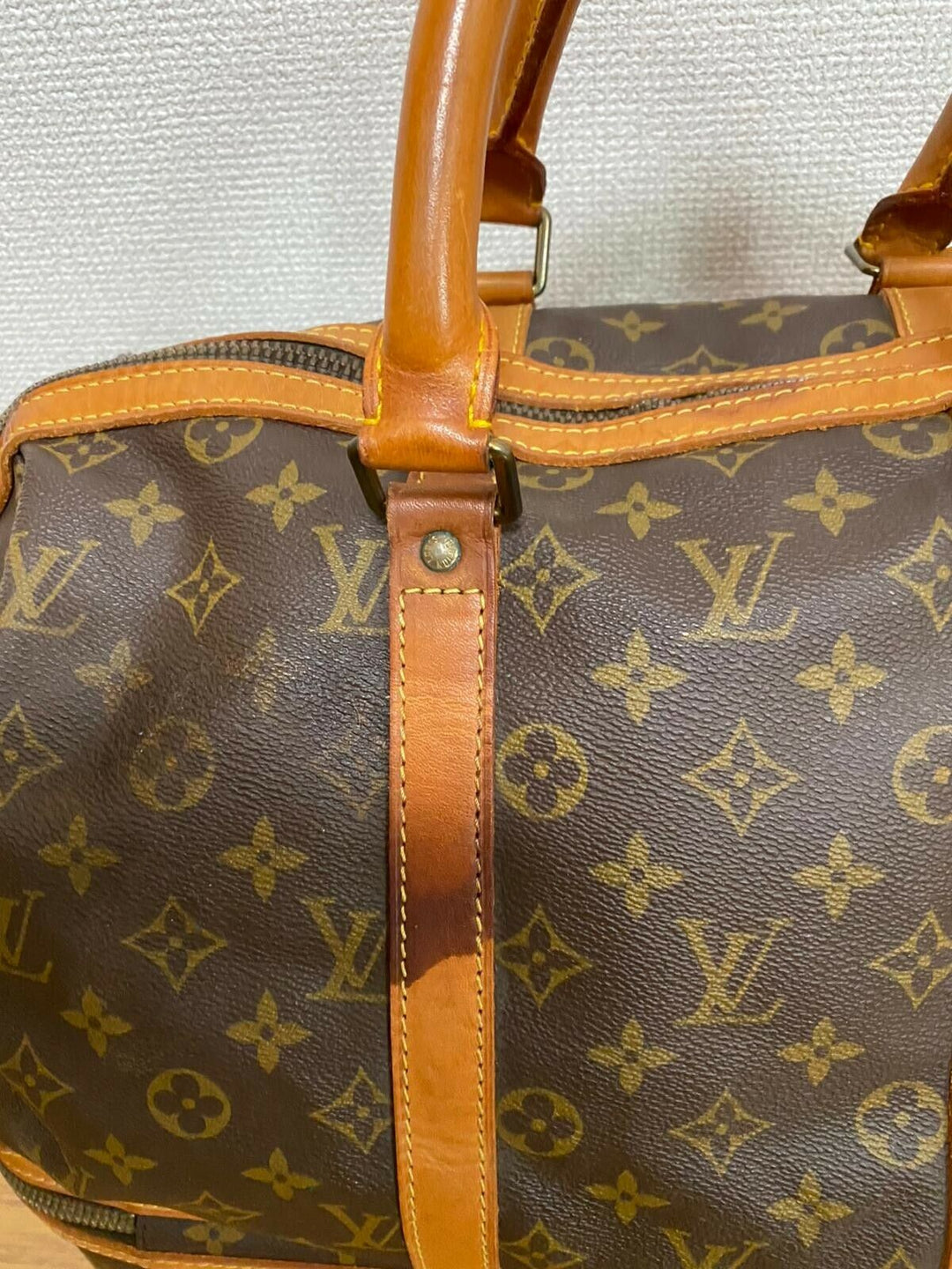 AUTH Louis Vuitton Monogram Sac Sport M41444 Boston Bag Travel Bag LV