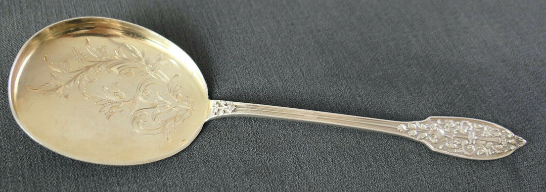 PUIFORCAT ANCIENNE PELLE A GLACE ARGENT MASSIF POINÇON MINERVE ART NOUVEAU 1900.