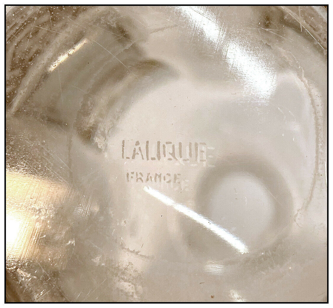 Rene Lalique Helene Cristal Parfum Bouteille Ancien Main Signé Femmes Décanteur