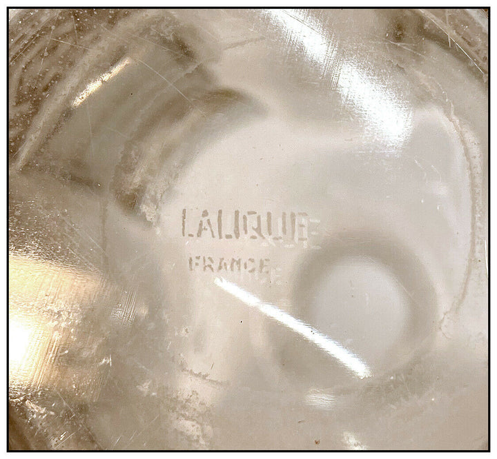 Rene Lalique Helene Cristal Parfum Bouteille Ancien Main Signé Femmes Décanteur