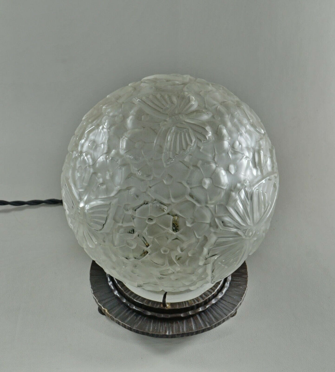 HANOTS : French 1930 art deco lamp ................ daum muller degué era France