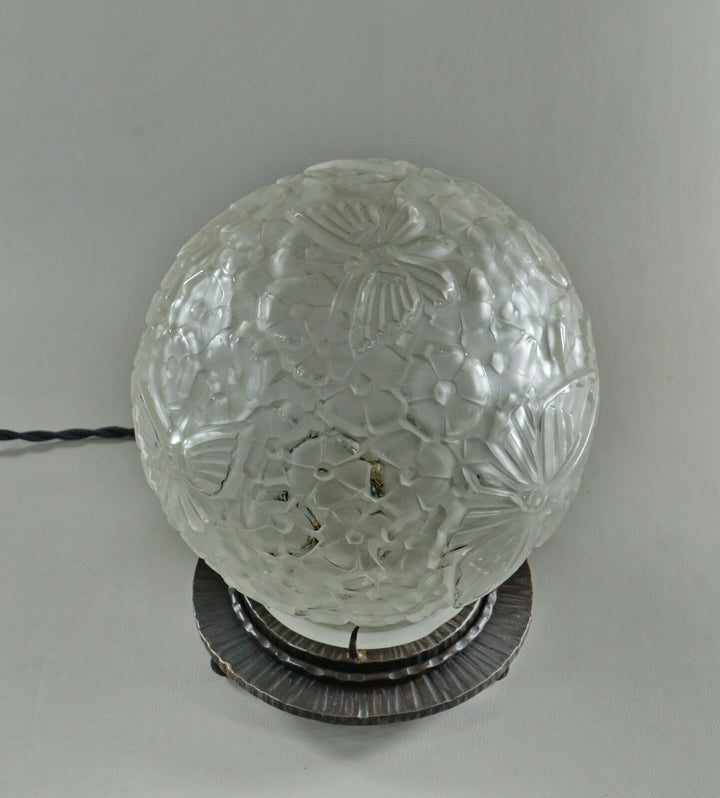 HANOTS : French 1930 art deco lamp ................ daum muller degué era France