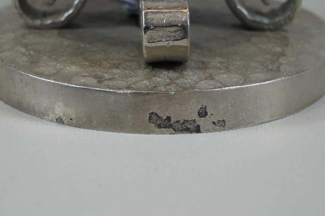 H.FOURNET and A.DELATTE : rare French art deco lamp wrought iron