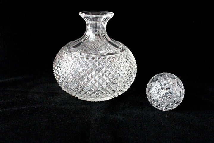 Antique French Baccarat Diamants Biseaux perfume decanters set c 1900