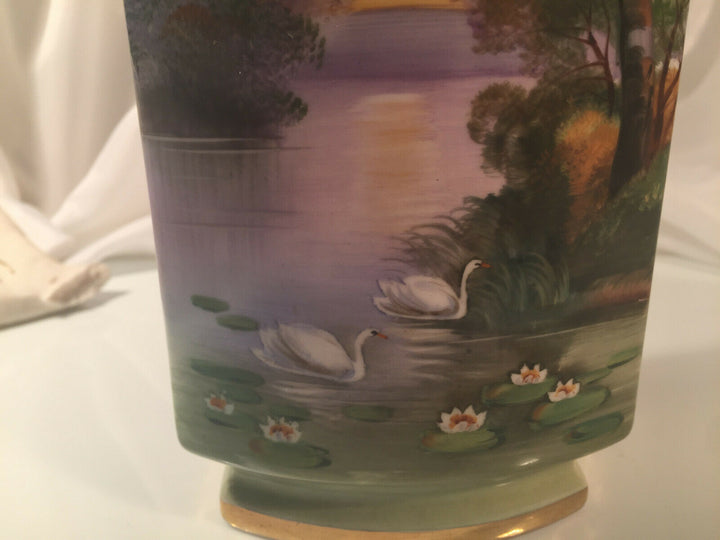 Vintage Noritake Hand Painted Gilded Vase Japan