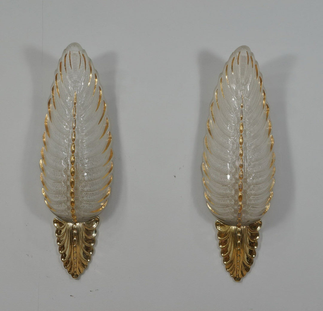 Gauthier EJG EZAN : PAIR OF FRENCH ART DECO WALL SCONCES . lamp 1930 muller era
