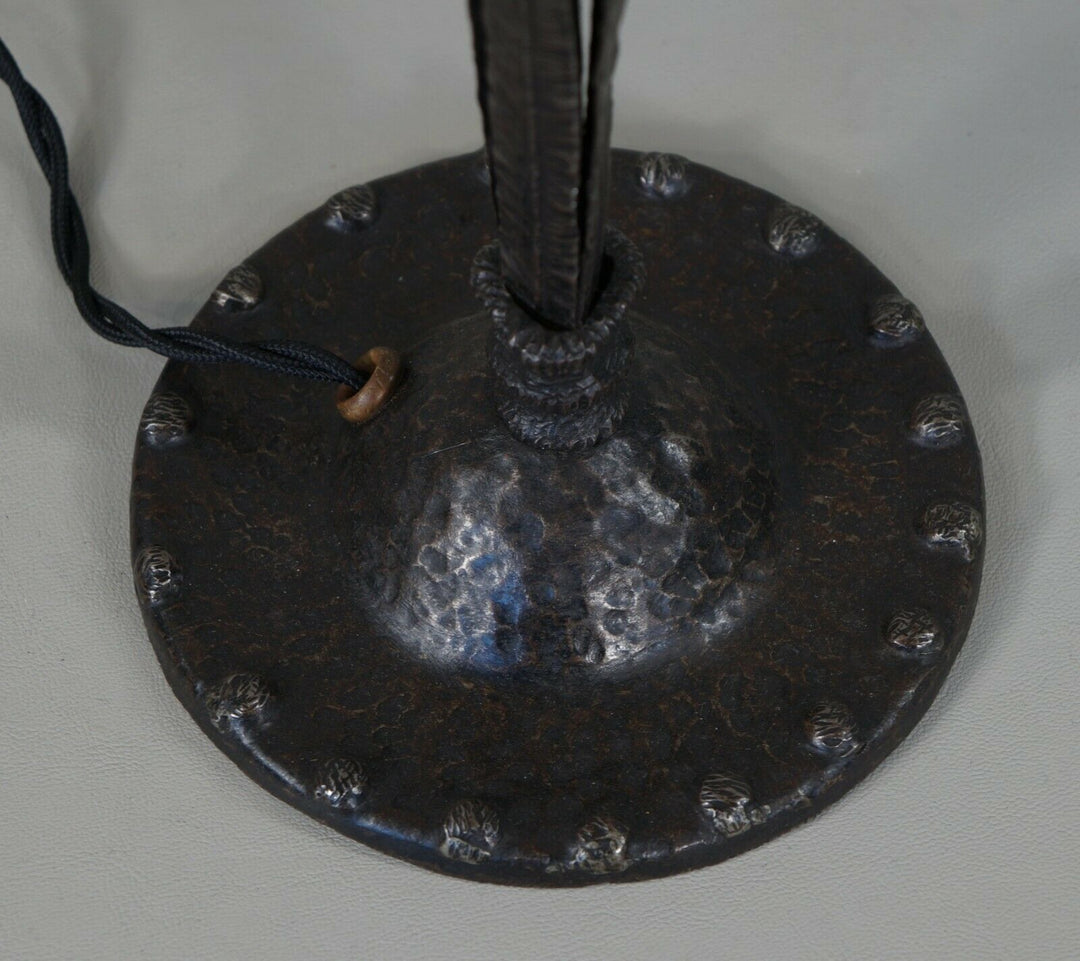 SCHNEIDER : FRENCH 1930 ART DECO LAMP .... wrought iron ............ 1925 France