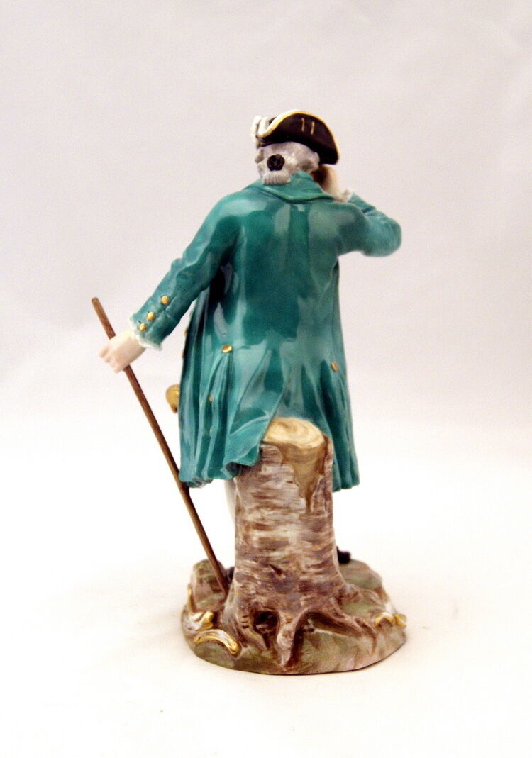 SELTENE MEISSEN FIGUR KAPITÄNS MIT FERNGLAS CAPTAIN WITH SPYGLASS MNR:D65 UM1830