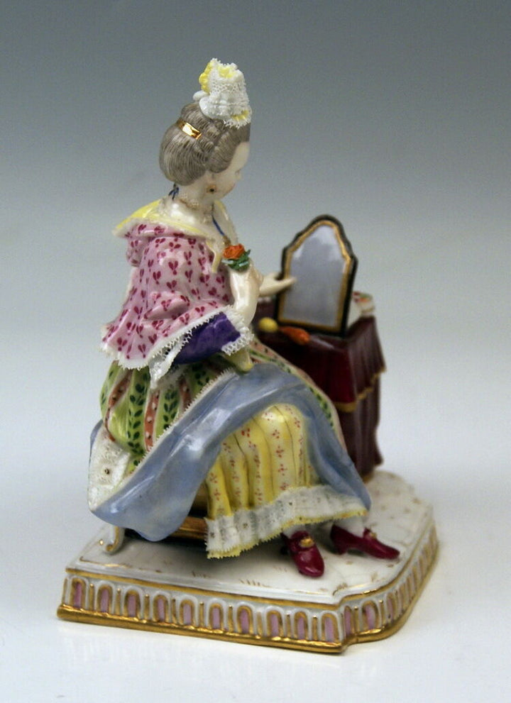 邁森 MEISSEN マイセン FIGUR 5 SINNE DER GESICHTSSINN THE SIGHT MNR: E5 UM 1850 TOP