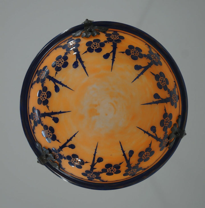 SCHNEIDER : FRENCH 1920 ART DECO PENDANT Le Verre Français cameo chandelier 1925