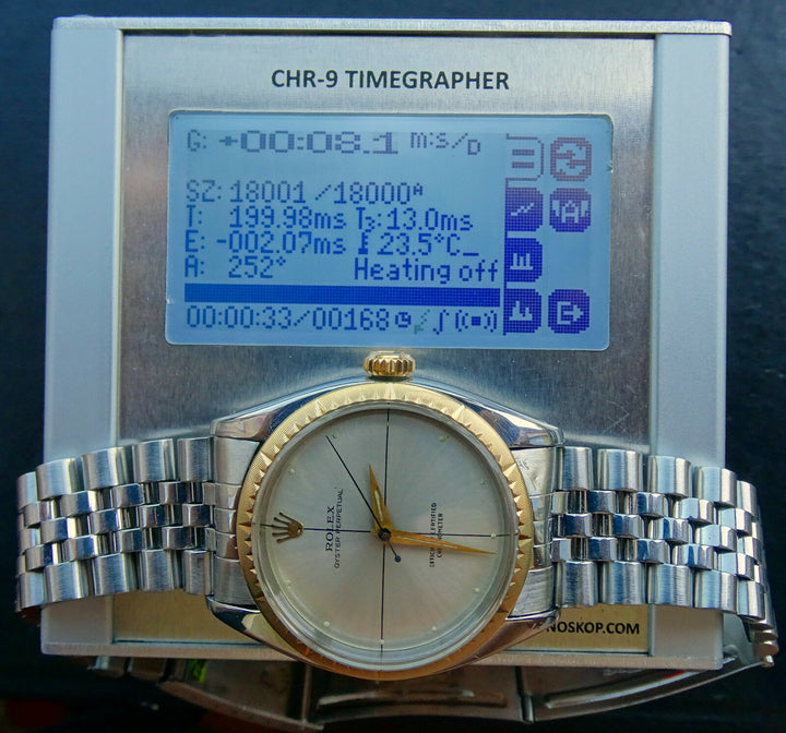 Rolex Watch ♛ Oyster Zephyr 6582 cal.1030 Steel/Gold 14k Automatic Chronometer 1956