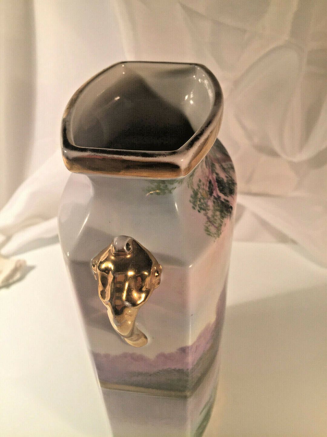 Vintage Noritake Hand Painted Gilded Vase Japan