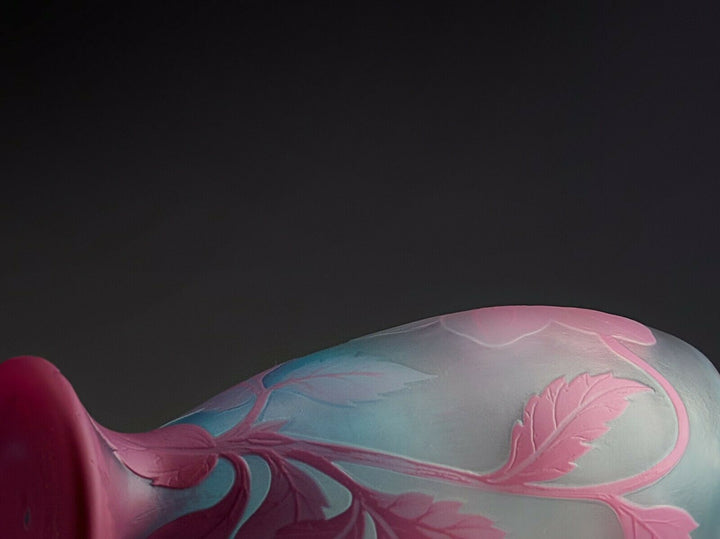 ミューラー兄弟　ピンクとブルーの幻想的な花瓶