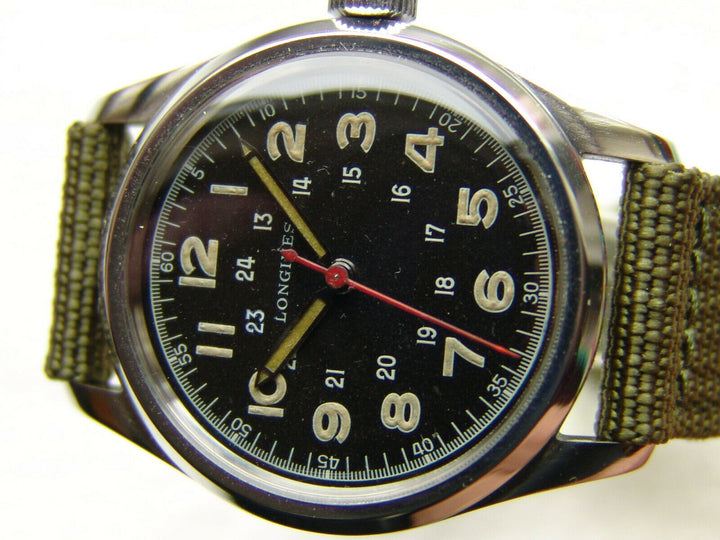 ヴィンテージ　第二次世界大戦期　34mm ロンジン　パイロット　ミリタリー　アワード 腕時計　1942-1951