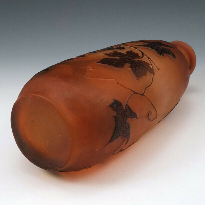A Galle Three Colour Cameo Glass Vase c1920