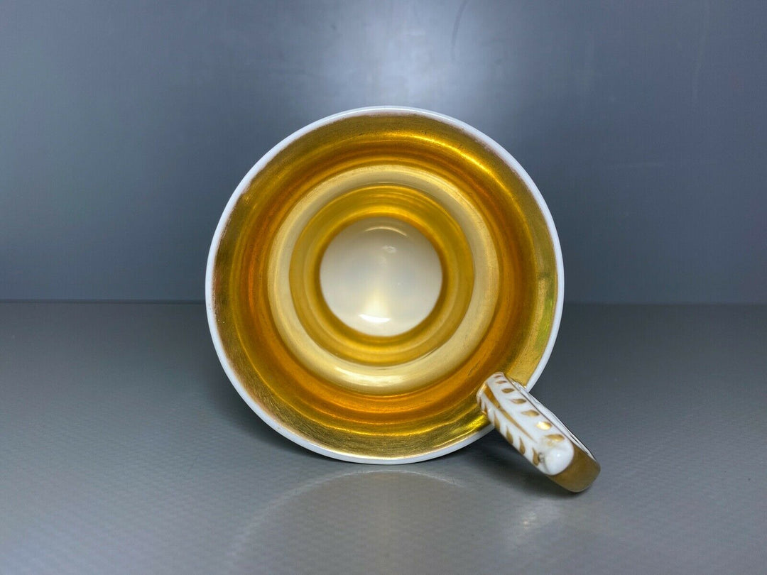 KPM BERLIN GEDECK TASSE UT GLOCKENFORM DAS MUSEUM IN BERLIN GOLD 1.WAHL UM 1837