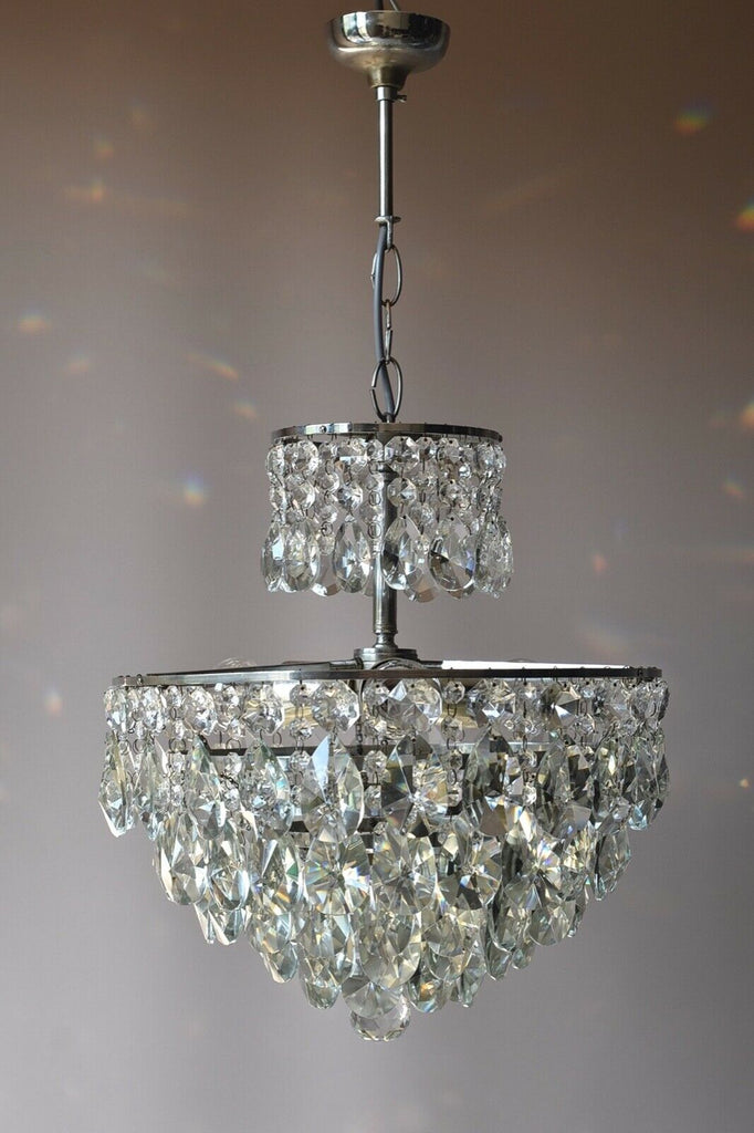 アンティーク/ヴィンテージ フレンチクリスタルシャンデリア ホーム