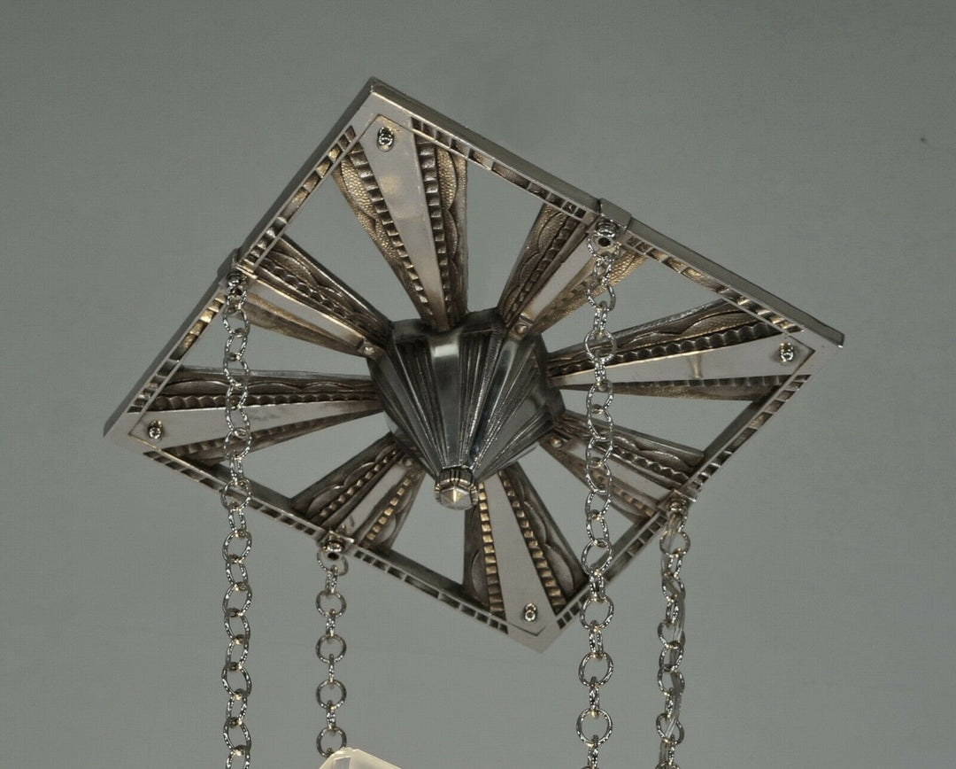 HETTIER & VINCENT : FRENCH ART DECO CHANDELIER Hanots pendant