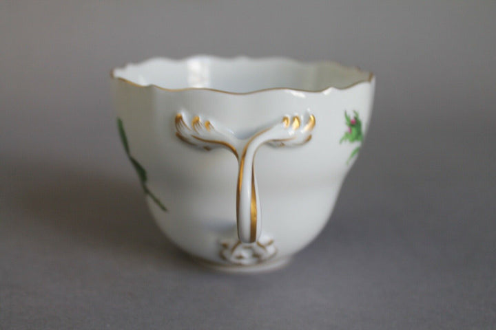 マイセン(Meissen)　カップ・ソーサー・プレート　ピンクローズ　金縁