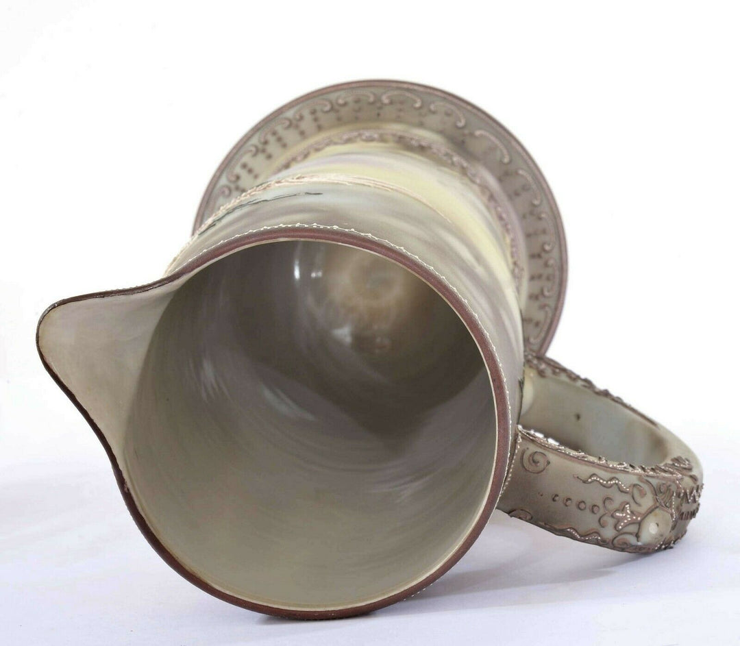 7 Japanese Nippon Moriage Dragon Ware Jewel Eye Tankard Stein Pitcher Mug Cup