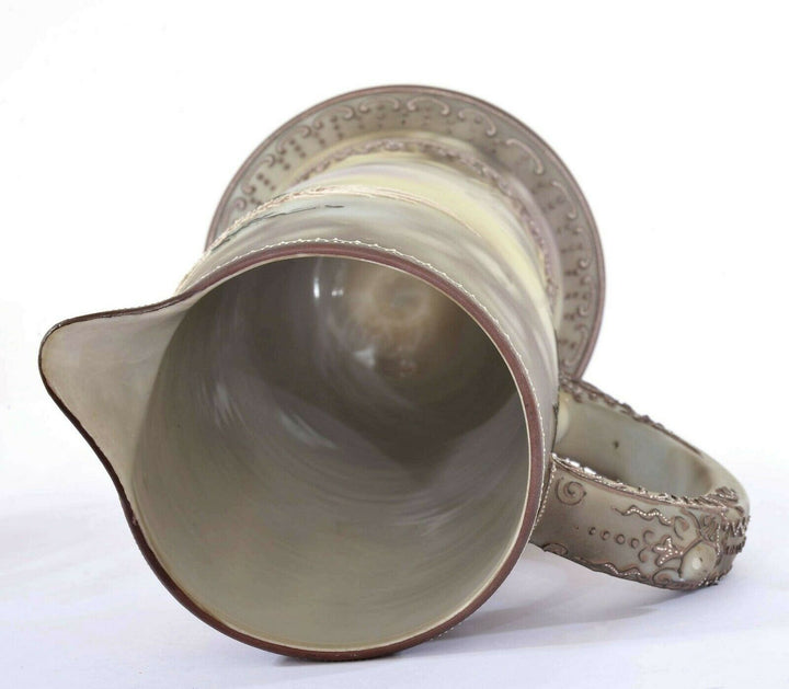 7 Japanese Nippon Moriage Dragon Ware Jewel Eye Tankard Stein Pitcher Mug Cup