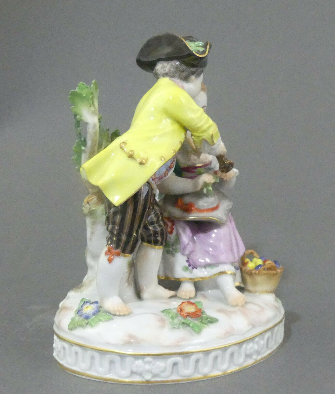 ⚔ Meissen eNP 6.635,-€ Figur 61012 Paar Winzerkinder Serie Gärtner + Winzer TOP