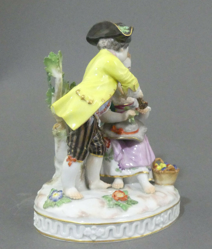 ⚔ Meissen eNP 6.635,-€ Figur 61012 Paar Winzerkinder Serie Gärtner + Winzer TOP