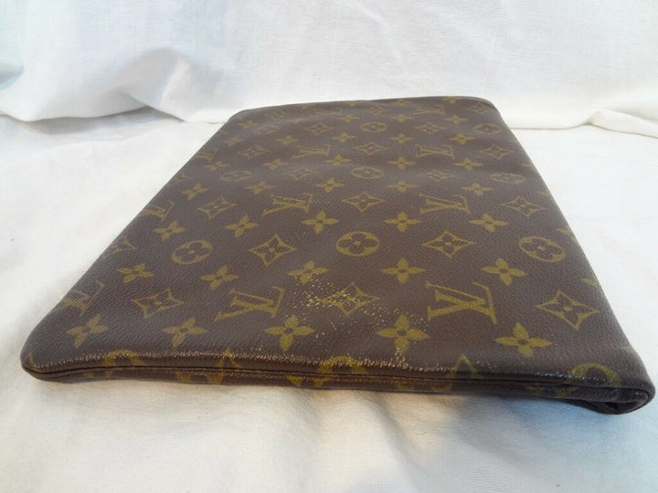 Auth Louis Vuitton Monogram Document case Porch Briefcase Bag LV82