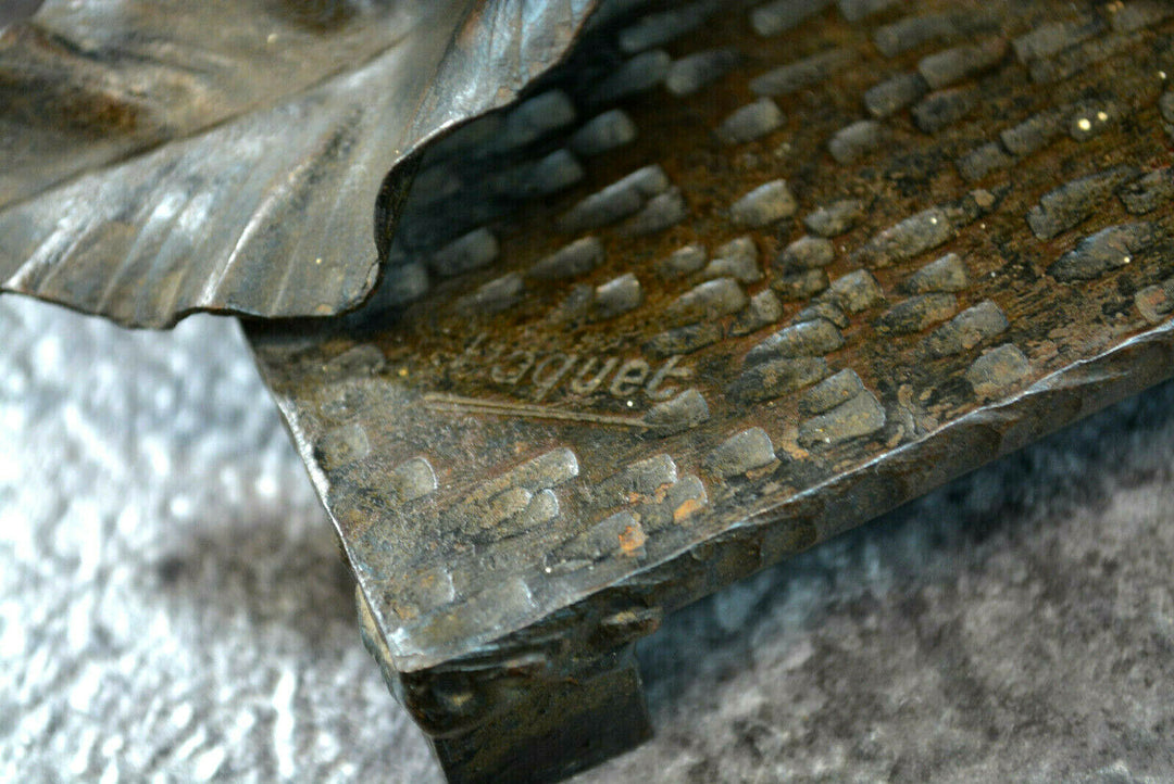 lampe de bureau en pate de verre et fer forgé daum nancy et Paquet art nouveau