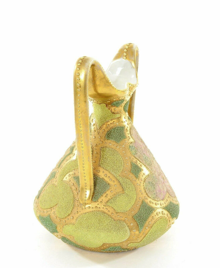 オールドノリタケ　コラレン　フラワーモチーフの花瓶