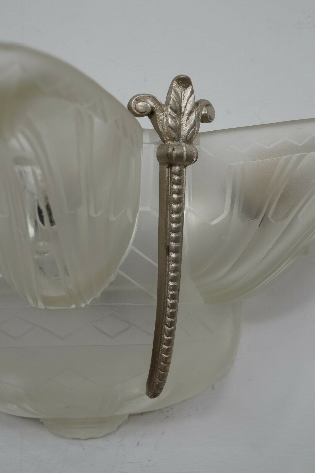 HANOTS : French 1930 art deco single wall sconce .. lamp muller degué era France