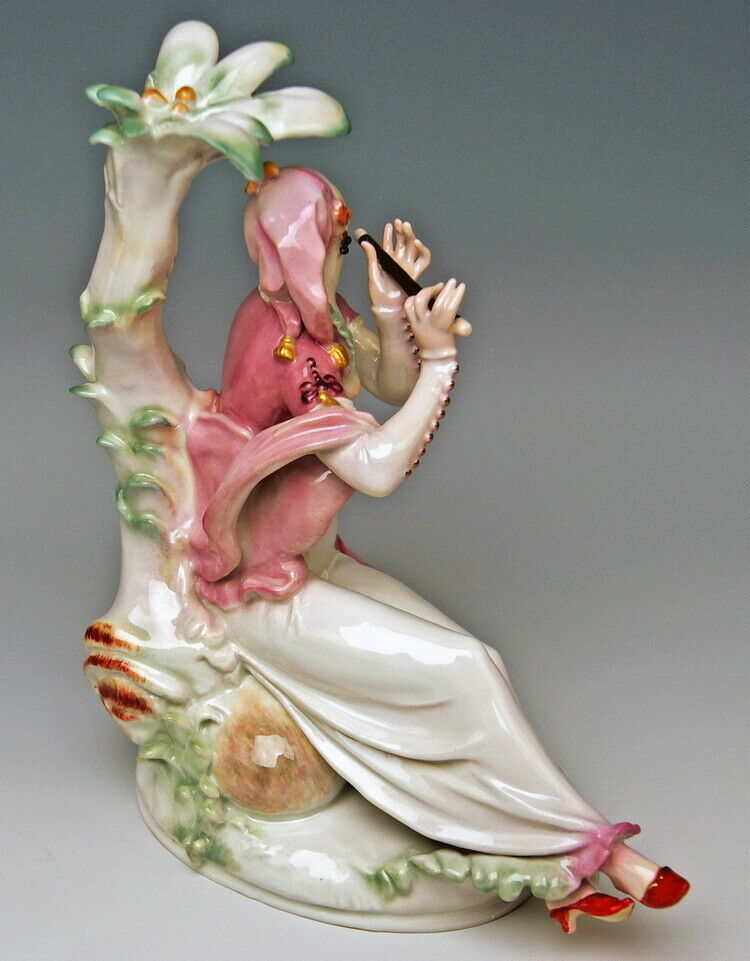 邁森 MEISSEN マイセン ORIENTALISCHE FIGUREN PAAR FRAU FLÖTE MANN KAKADU P.SCHEURICH