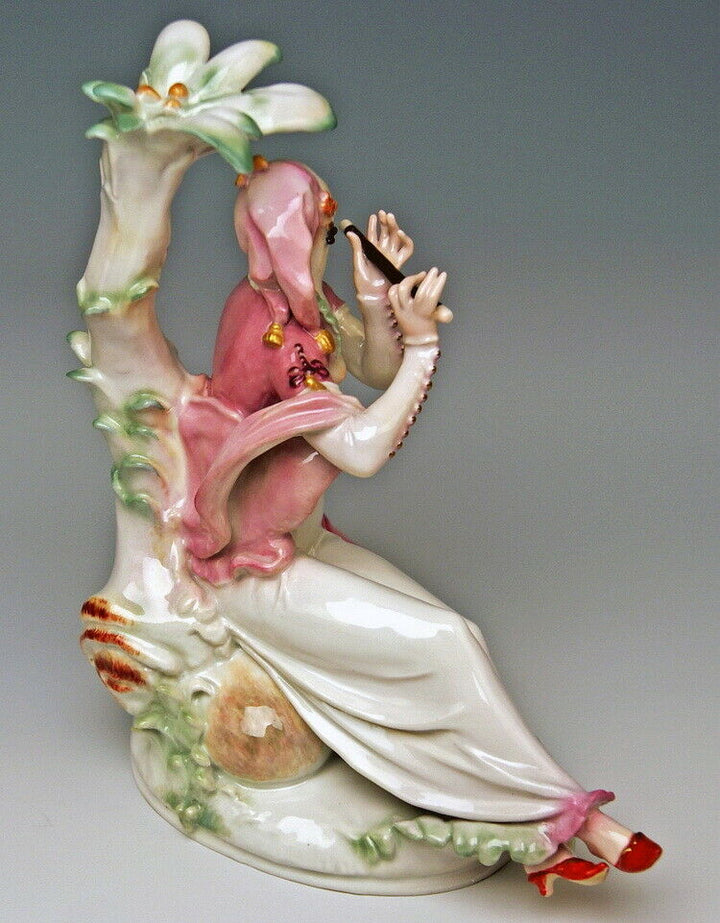 邁森 MEISSEN マイセン ORIENTALISCHE FIGUREN PAAR FRAU FLÖTE MANN KAKADU P.SCHEURICH