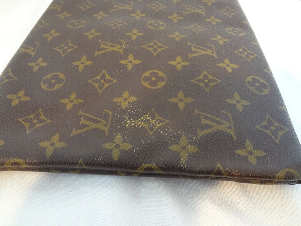 Auth Louis Vuitton Monogram Document case Porch Briefcase Bag LV82