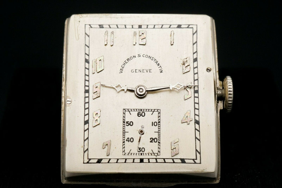 Vintage 18k White Gold Vacheron Constantin Men's Manual Wind Wristwatch