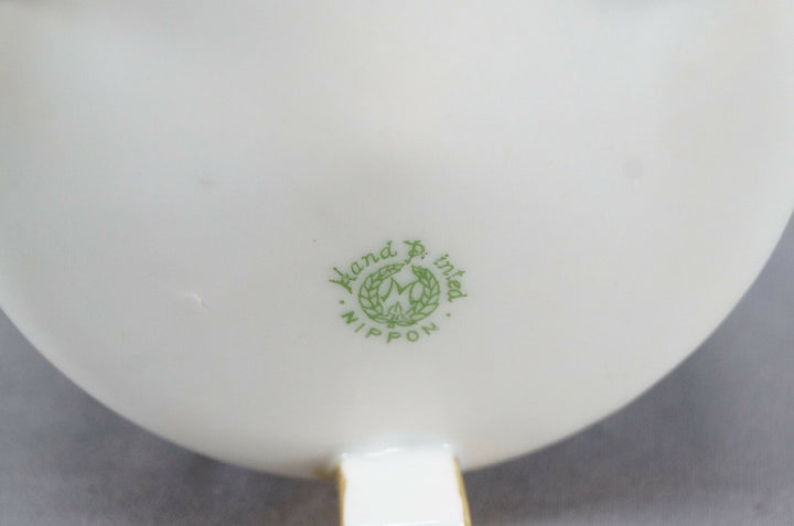 Nippon Morimura Hand Painted Pink & Yellow Wild Roses Vase Circa 1911 - 21