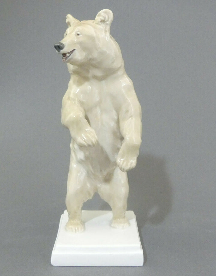 ⚔ Meissen Bär stehend Braunbär Figur V125 TOP 1.Wahl - Erich Hösel Pfeifferzeit