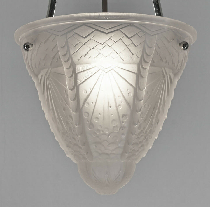 ミューラー兄弟　作：1930フランスアールデコ調シャンデリアランプ