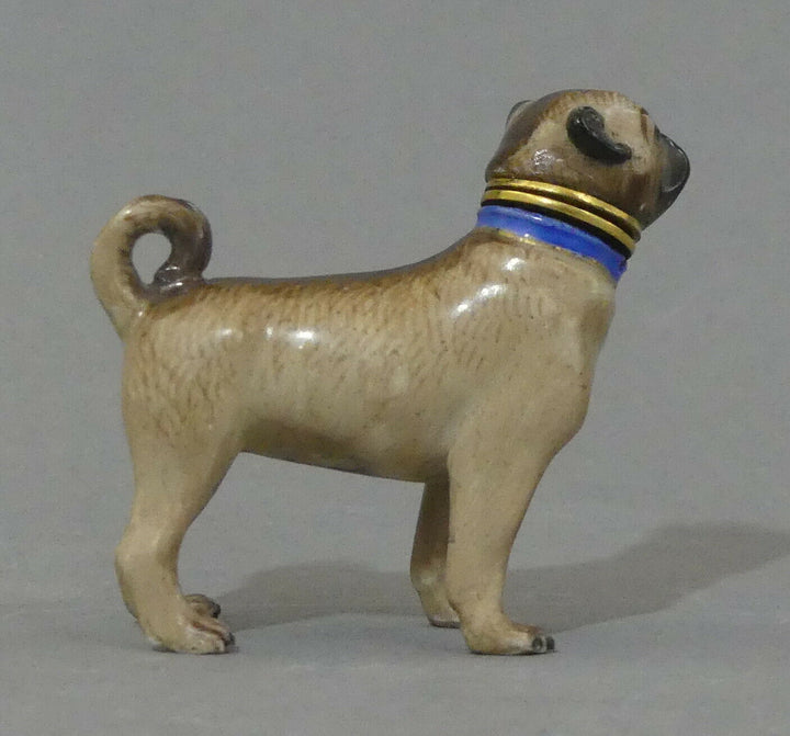 ⚔ Meissen Figur Parfümflakon Mops als Flakon seltenes Sammlerobjekt