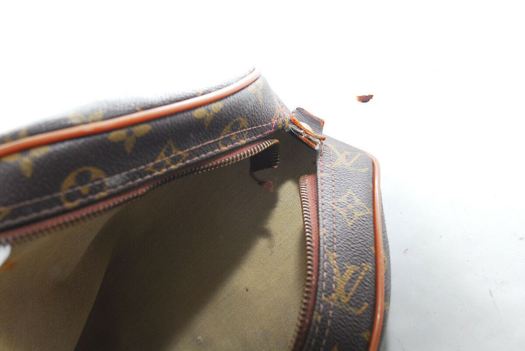 AUTH LOUIS VUITTON GOLF CLUB BAG MONOGRAM LEATHER VINTAGE