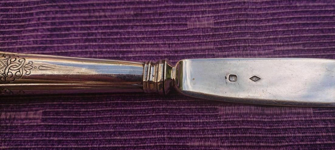 CHRISTOFLE CARDEILHAC STERLING SILVER 6 DESSERT KNIVE
