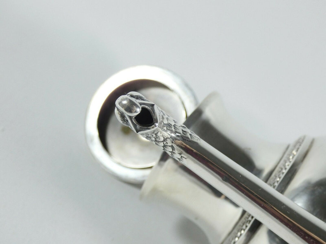 アンティークアール・デコ、イタリアン・シルバー800ティーポット、1940年頃