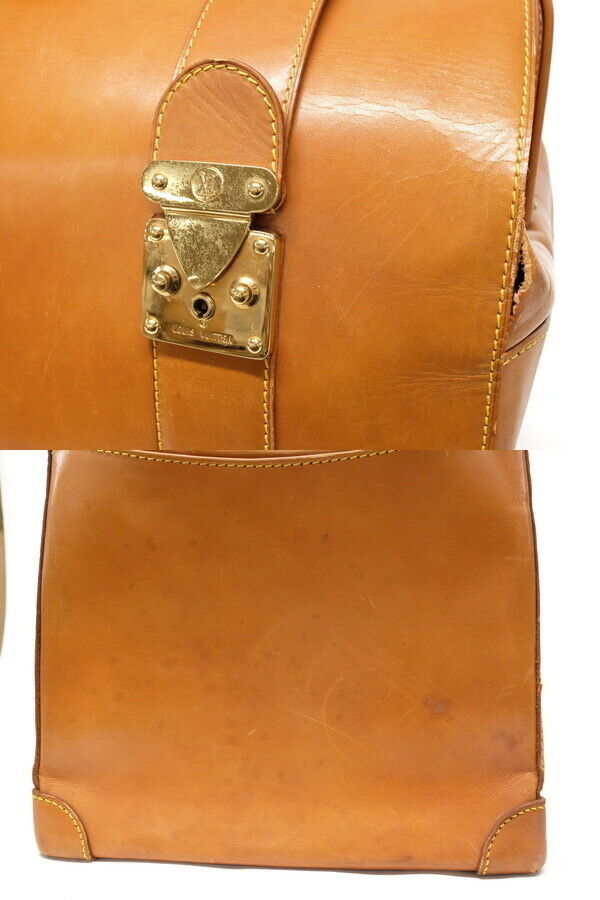 AUTH LOUIS VUITTON SPO Doctor Bag Travel Case Hand Bag Caramel Nomade
